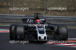 Santino Ferrucci (USA) Haas VF-17 Development Driver. 02.08.2017. Formula 1 Testing, Budapest, Hungary.