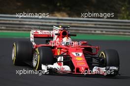 Sebastian Vettel (GER) Ferrari SF70H. 02.08.2017. Formula 1 Testing, Budapest, Hungary.