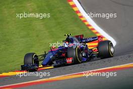 Carlos Sainz Jr (ESP) Scuderia Toro Rosso  25.08.2017. Formula 1 World Championship, Rd 12, Belgian Grand Prix, Spa Francorchamps, Belgium, Practice Day.