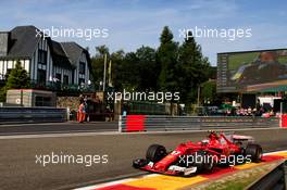 Kimi Raikkonen (FIN) Ferrari SF70H. 25.08.2017. Formula 1 World Championship, Rd 12, Belgian Grand Prix, Spa Francorchamps, Belgium, Practice Day.