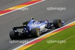 Pascal Wehrlein (GER) Sauber F1 Team  25.08.2017. Formula 1 World Championship, Rd 12, Belgian Grand Prix, Spa Francorchamps, Belgium, Practice Day.
