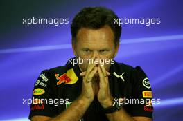 Christian Horner (GBR) Red Bull Racing Team Principal in the FIA Press Conference. 25.08.2017. Formula 1 World Championship, Rd 12, Belgian Grand Prix, Spa Francorchamps, Belgium, Practice Day.