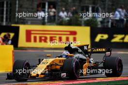 Jolyon Palmer (GBR) Renault Sport F1 Team RS17. 25.08.2017. Formula 1 World Championship, Rd 12, Belgian Grand Prix, Spa Francorchamps, Belgium, Practice Day.