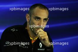 Cyril Abiteboul (FRA) Renault Sport F1 Managing Director in the FIA Press Conference. 25.08.2017. Formula 1 World Championship, Rd 12, Belgian Grand Prix, Spa Francorchamps, Belgium, Practice Day.