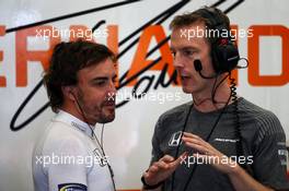 Fernando Alonso (ESP) McLaren. 25.08.2017. Formula 1 World Championship, Rd 12, Belgian Grand Prix, Spa Francorchamps, Belgium, Practice Day.