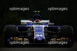 Pascal Wehrlein (GER) Sauber C36. 25.08.2017. Formula 1 World Championship, Rd 12, Belgian Grand Prix, Spa Francorchamps, Belgium, Practice Day.