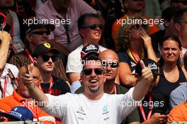 Fans in the grandstand. 27.08.2017. Formula 1 World Championship, Rd 12, Belgian Grand Prix, Spa Francorchamps, Belgium, Race Day.