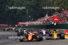 Fernando Alonso (ESP) McLaren MCL32. 27.08.2017. Formula 1 World Championship, Rd 12, Belgian Grand Prix, Spa Francorchamps, Belgium, Race Day.