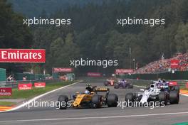 Jolyon Palmer (GBR) Renault Sport F1 Team RS17. 27.08.2017. Formula 1 World Championship, Rd 12, Belgian Grand Prix, Spa Francorchamps, Belgium, Race Day.