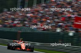 Stoffel Vandoorne (BEL) McLaren MCL32. 26.08.2017. Formula 1 World Championship, Rd 12, Belgian Grand Prix, Spa Francorchamps, Belgium, Qualifying Day.