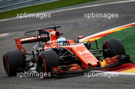 Fernando Alonso (ESP) McLaren MCL32. 26.08.2017. Formula 1 World Championship, Rd 12, Belgian Grand Prix, Spa Francorchamps, Belgium, Qualifying Day.