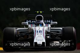 Lance Stroll (CDN) Williams FW40. 26.08.2017. Formula 1 World Championship, Rd 12, Belgian Grand Prix, Spa Francorchamps, Belgium, Qualifying Day.