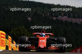 Fernando Alonso (ESP) McLaren MCL32. 26.08.2017. Formula 1 World Championship, Rd 12, Belgian Grand Prix, Spa Francorchamps, Belgium, Qualifying Day.