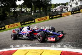 Daniil Kvyat (RUS) Scuderia Toro Rosso STR12. 26.08.2017. Formula 1 World Championship, Rd 12, Belgian Grand Prix, Spa Francorchamps, Belgium, Qualifying Day.