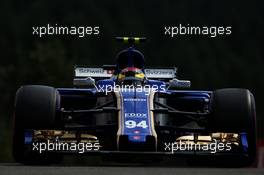 Pascal Wehrlein (GER) Sauber C36. 26.08.2017. Formula 1 World Championship, Rd 12, Belgian Grand Prix, Spa Francorchamps, Belgium, Qualifying Day.