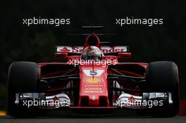 Sebastian Vettel (GER) Ferrari SF70H. 26.08.2017. Formula 1 World Championship, Rd 12, Belgian Grand Prix, Spa Francorchamps, Belgium, Qualifying Day.