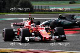Kimi Raikkonen (FIN) Ferrari SF70H. 26.08.2017. Formula 1 World Championship, Rd 12, Belgian Grand Prix, Spa Francorchamps, Belgium, Qualifying Day.