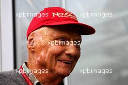 Niki Lauda (AUT) Mercedes Non-Executive Chairman. 26.08.2017. Formula 1 World Championship, Rd 12, Belgian Grand Prix, Spa Francorchamps, Belgium, Qualifying Day.