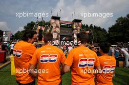 Fans and atmosphere. 27.08.2017. Formula 1 World Championship, Rd 12, Belgian Grand Prix, Spa Francorchamps, Belgium, Race Day.