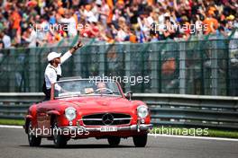 Lewis Hamilton (GBR) Mercedes AMG F1 on the drivers parade. 27.08.2017. Formula 1 World Championship, Rd 12, Belgian Grand Prix, Spa Francorchamps, Belgium, Race Day.
