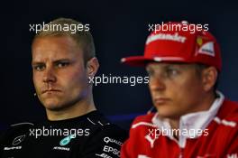 (L to R): Valtteri Bottas (FIN) Mercedes AMG F1 and Kimi Raikkonen (FIN) Ferrari in the FIA Press Conference. 24.08.2017. Formula 1 World Championship, Rd 12, Belgian Grand Prix, Spa Francorchamps, Belgium, Preparation Day.