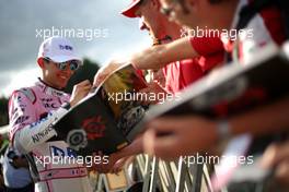 Esteban Ocon (FRA) Force India F1  24.08.2017. Formula 1 World Championship, Rd 12, Belgian Grand Prix, Spa Francorchamps, Belgium, Preparation Day.