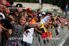 A young fan. 24.08.2017. Formula 1 World Championship, Rd 12, Belgian Grand Prix, Spa Francorchamps, Belgium, Preparation Day.