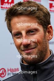 Romain Grosjean (FRA) Haas F1 Team. 24.08.2017. Formula 1 World Championship, Rd 12, Belgian Grand Prix, Spa Francorchamps, Belgium, Preparation Day.