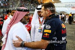 Christian Horner (GBR) Red Bull Racing Team Principal on the grid. 16.04.2017. Formula 1 World Championship, Rd 3, Bahrain Grand Prix, Sakhir, Bahrain, Race Day.