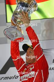 Sebastian Vettel (GER) Scuderia Ferrari  16.04.2017. Formula 1 World Championship, Rd 3, Bahrain Grand Prix, Sakhir, Bahrain, Race Day.