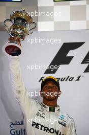 2nd place Lewis Hamilton (GBR) Mercedes AMG F1 W08. 16.04.2017. Formula 1 World Championship, Rd 3, Bahrain Grand Prix, Sakhir, Bahrain, Race Day.
