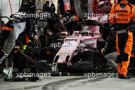 Sergio Perez (MEX) Sahara Force India F1 VJM10 mapi 16.04.2017. Formula 1 World Championship, Rd 3, Bahrain Grand Prix, Sakhir, Bahrain, Race Day.