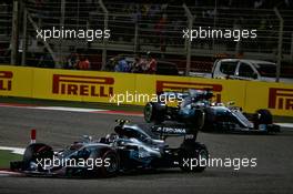 Valtteri Bottas (FIN) Mercedes AMG F1 W08. 16.04.2017. Formula 1 World Championship, Rd 3, Bahrain Grand Prix, Sakhir, Bahrain, Race Day.