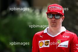 Kimi Raikkonen (FIN) Ferrari. 15.04.2017. Formula 1 World Championship, Rd 3, Bahrain Grand Prix, Sakhir, Bahrain, Qualifying Day.