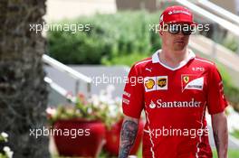 Kimi Raikkonen (FIN) Ferrari. 15.04.2017. Formula 1 World Championship, Rd 3, Bahrain Grand Prix, Sakhir, Bahrain, Qualifying Day.
