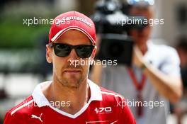 Sebastian Vettel (GER) Ferrari. 15.04.2017. Formula 1 World Championship, Rd 3, Bahrain Grand Prix, Sakhir, Bahrain, Qualifying Day.