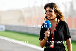 Noemi de Miguel (ESP) Movistar+ F1 Presenter. 16.04.2017. Formula 1 World Championship, Rd 3, Bahrain Grand Prix, Sakhir, Bahrain, Race Day.