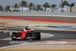 Sebastian Vettel (GER) Scuderia Ferrari  18.04.2017. Formula 1 Testing. Sakhir, Bahrain. Tuesday.