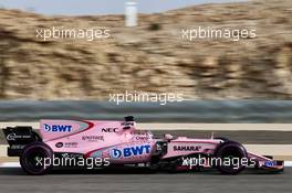 Sergio Perez (MEX) Sahara Force India F1 VJM10. 19.04.2017. Formula 1 Testing. Sakhir, Bahrain. Wednesday.