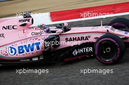 Sergio Perez (MEX) Sahara Force India F1 VJM10. 19.04.2017. Formula 1 Testing. Sakhir, Bahrain. Wednesday.