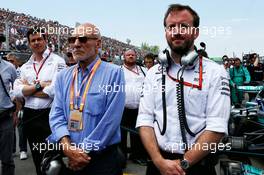 (L to R): Sir Patrick Stewart (GBR) Actor with Bradley Lord (GBR) Mercedes AMG F1 Communications Manager on the grid. 11.06.2017. Formula 1 World Championship, Rd 7, Canadian Grand Prix, Montreal, Canada, Race Day.