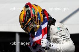Race winner Lewis Hamilton (GBR) Mercedes AMG F1 celebrates in parc ferme. 11.06.2017. Formula 1 World Championship, Rd 7, Canadian Grand Prix, Montreal, Canada, Race Day.