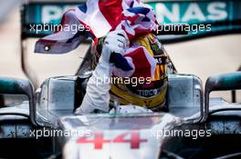 Race winner Lewis Hamilton (GBR) Mercedes AMG F1 W08 celebrates at the end of the race. 11.06.2017. Formula 1 World Championship, Rd 7, Canadian Grand Prix, Montreal, Canada, Race Day.