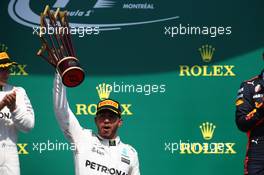 1st place for Lewis Hamilton (GBR) Mercedes AMG F1. 11.06.2017. Formula 1 World Championship, Rd 7, Canadian Grand Prix, Montreal, Canada, Race Day.