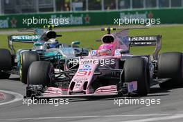 Esteban Ocon (FRA) Force India F1  11.06.2017. Formula 1 World Championship, Rd 7, Canadian Grand Prix, Montreal, Canada, Race Day.