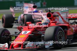 Sebastian Vettel (GER) Scuderia Ferrari  11.06.2017. Formula 1 World Championship, Rd 7, Canadian Grand Prix, Montreal, Canada, Race Day.