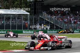 Kimi Raikkonen (FIN) Ferrari SF70H. 11.06.2017. Formula 1 World Championship, Rd 7, Canadian Grand Prix, Montreal, Canada, Race Day.
