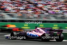 Sergio Perez (MEX) Sahara Force India F1 VJM10. 11.06.2017. Formula 1 World Championship, Rd 7, Canadian Grand Prix, Montreal, Canada, Race Day.