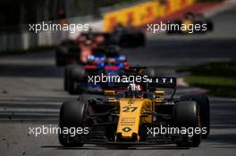 Nico Hulkenberg (GER) Renault Sport F1 Team RS17. 11.06.2017. Formula 1 World Championship, Rd 7, Canadian Grand Prix, Montreal, Canada, Race Day.