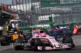 Esteban Ocon (FRA) Sahara Force India F1 VJM10. 11.06.2017. Formula 1 World Championship, Rd 7, Canadian Grand Prix, Montreal, Canada, Race Day.